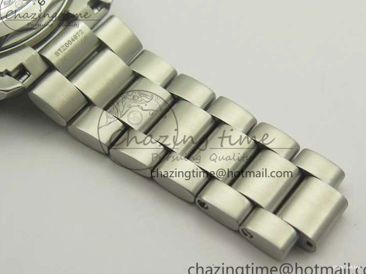 0420 Planet Ocean 43.5mm SS VSF 1:1 Best Edition Black Orange Bezel Black Dial on SS Bracelet A8900 Super Clone Breathable 8003